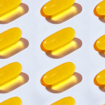 soft fish oil capsules background