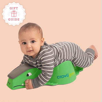 the crawligator and the kiwico stacking blocks are two good housekeeping picks for best baby boy gifts