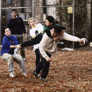 'friends' thanksgiving episodes where the crew plays football